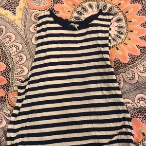 Striped sleeveless tank